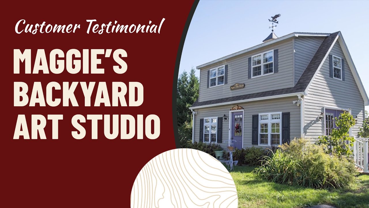 A Backyard Art Studio in a Two Story Shed - Perkasie PA