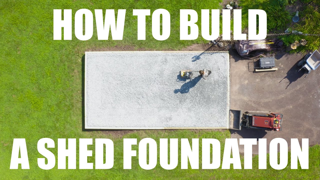 How to Build a Gravel Shed Foundation