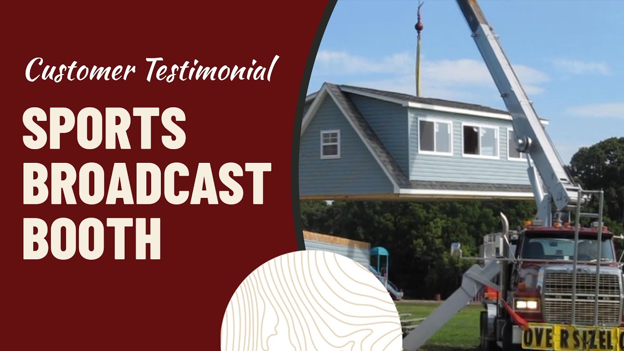 A Two Story Shed as a Sports Announcers Booth