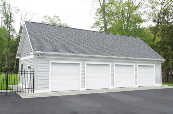 4 car prefab garage amish built