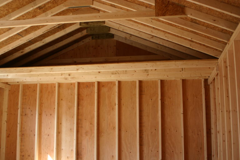sheds garages interior options