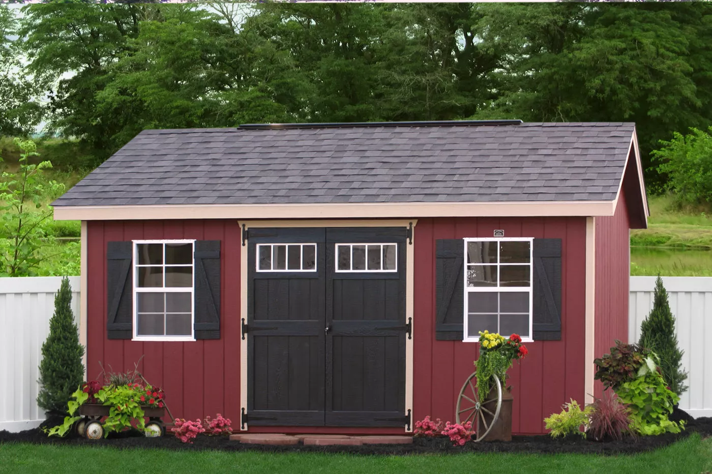 Top 10 Storage Buildings For Sale in 2021 4 backyard portable buildings for sale 10x16 workshop classic shed red