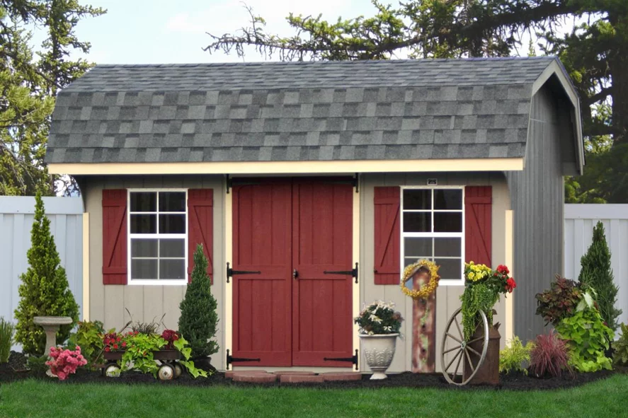 10x10 Sheds: The Mighty Mini for Storage 11 10x10 classic gambrel shed pa