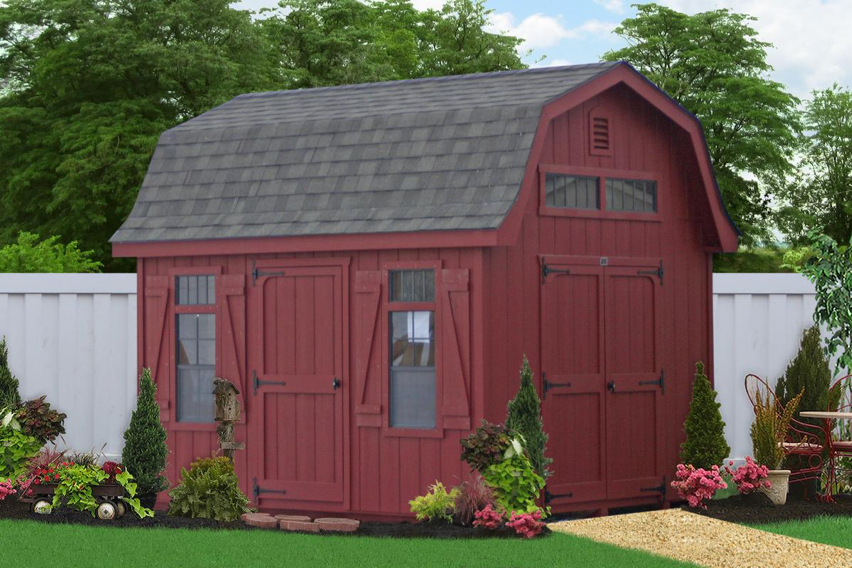 10x10 portable dutch barn shed 0