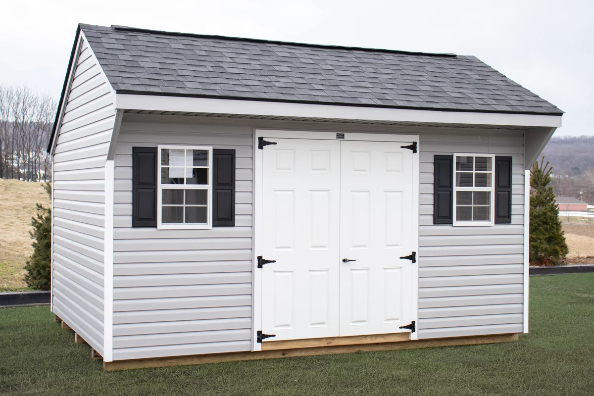 10x12 Sheds: Most Useful Shed Size Ever? 9 saltbox shed storage 1