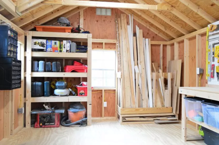 10x12 Sheds: Most Useful Shed Size Ever? 3 inside the shed storage 0