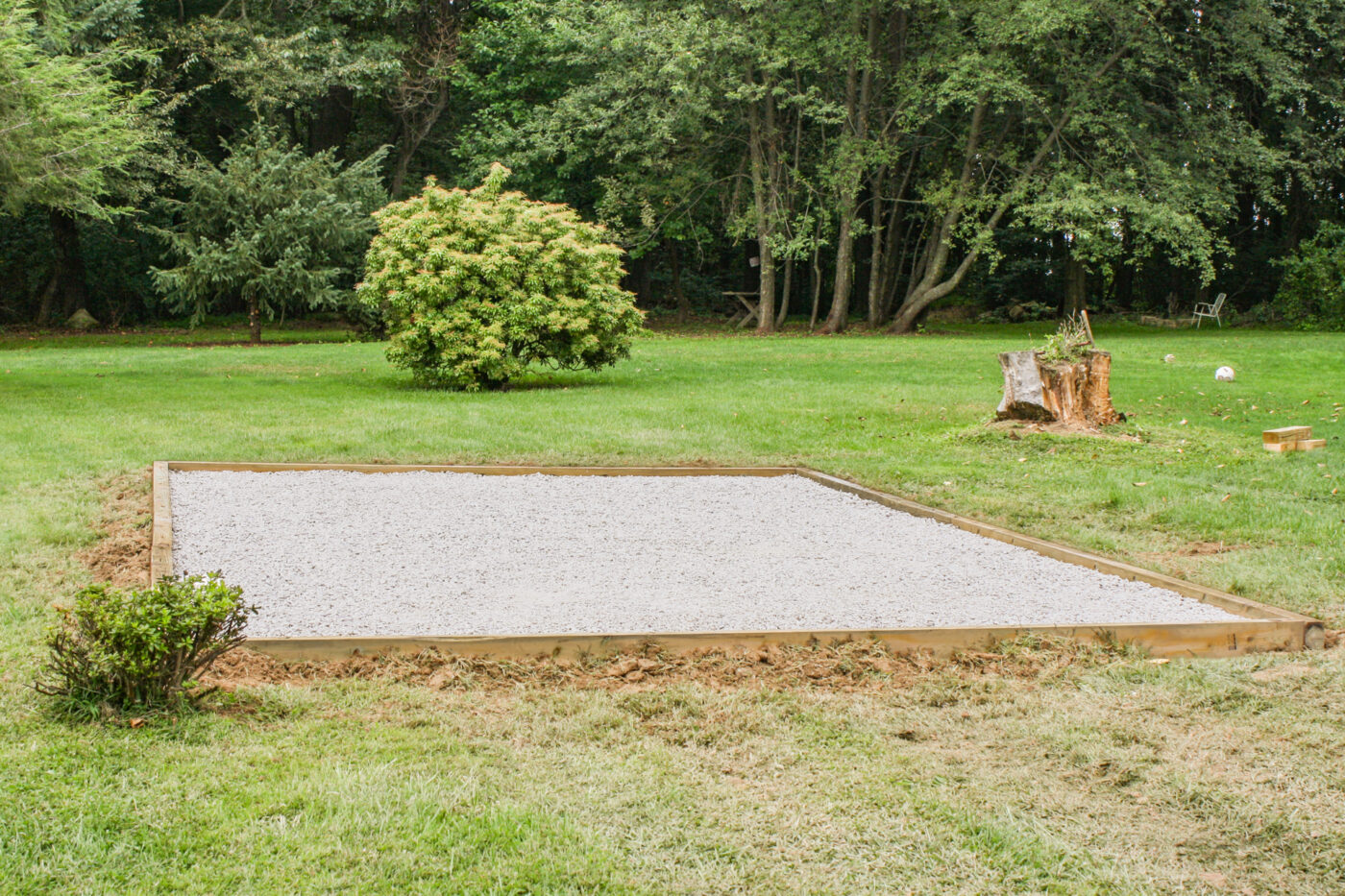 16 ft shed site preparation