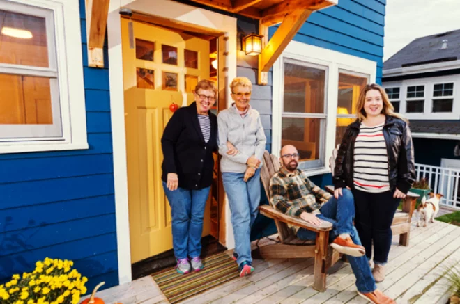 granny pod in a shed