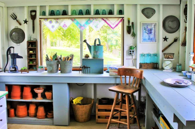 photos of potting sheds