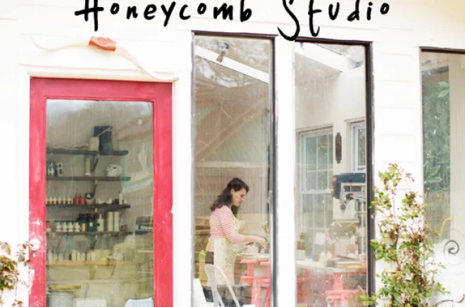 pottery studio in a shed