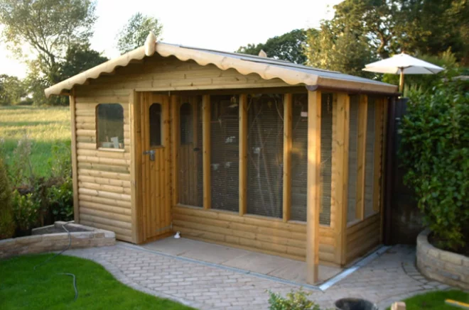 shed aviary bird house