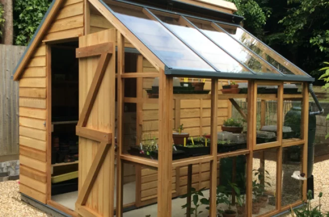 sheds with greenhouse