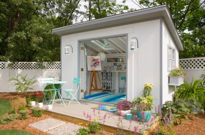 small art studio shed
