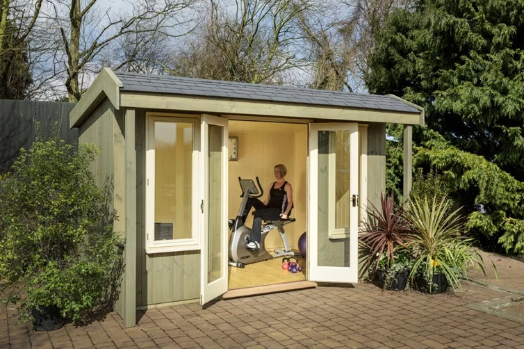 small storage shed gym