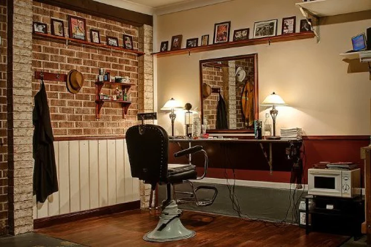 storage shed barber shop
