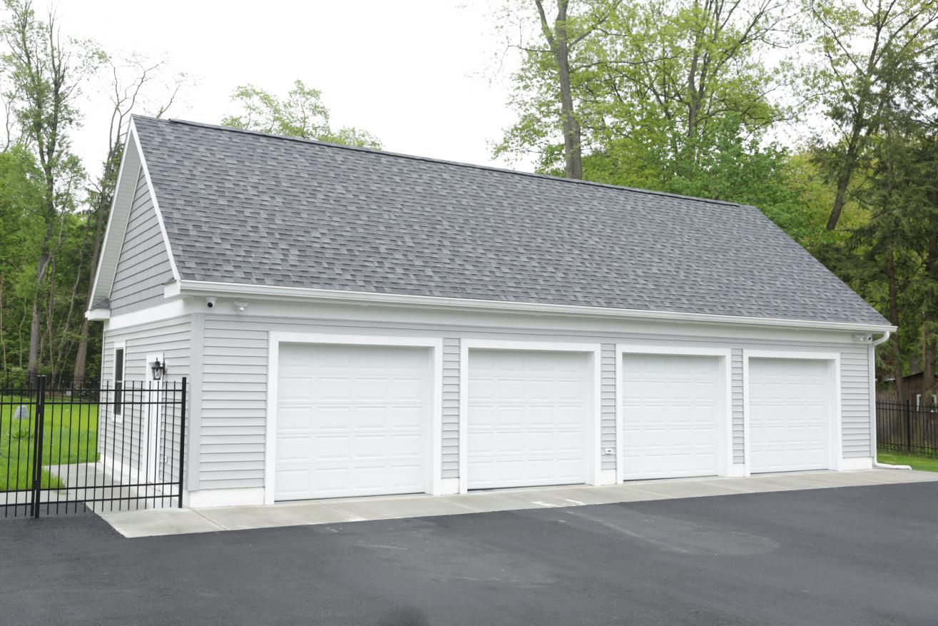 4 car prefab garage amish built