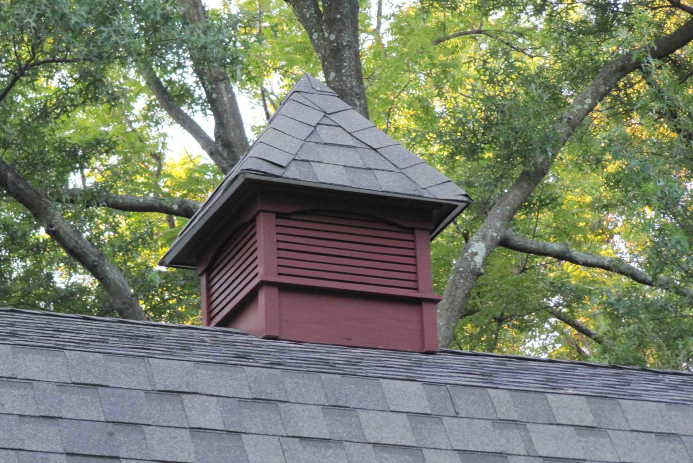 red cupola amish built garage