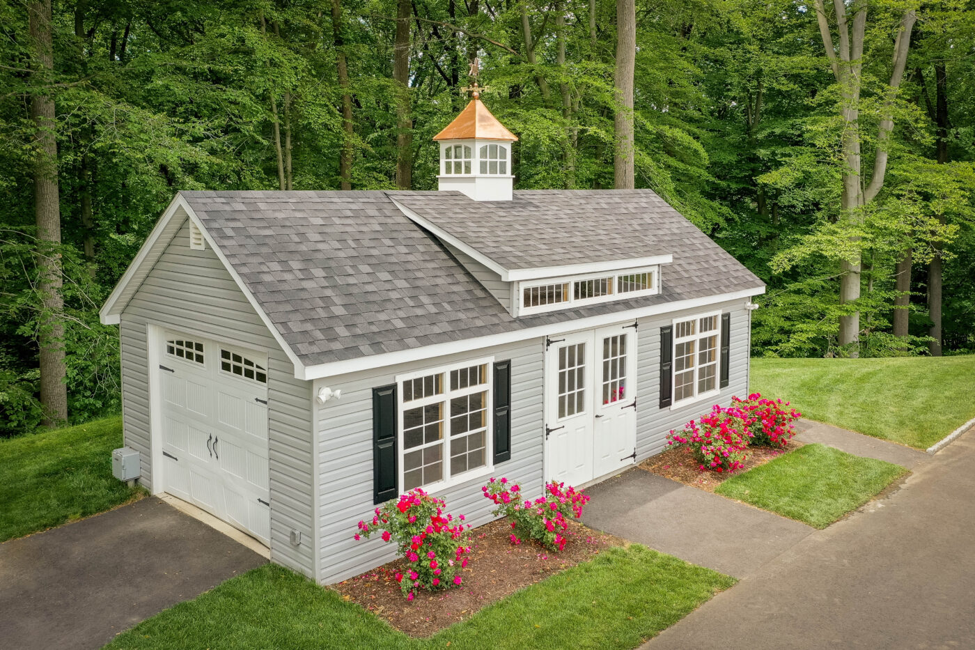 vinyl garage amish built