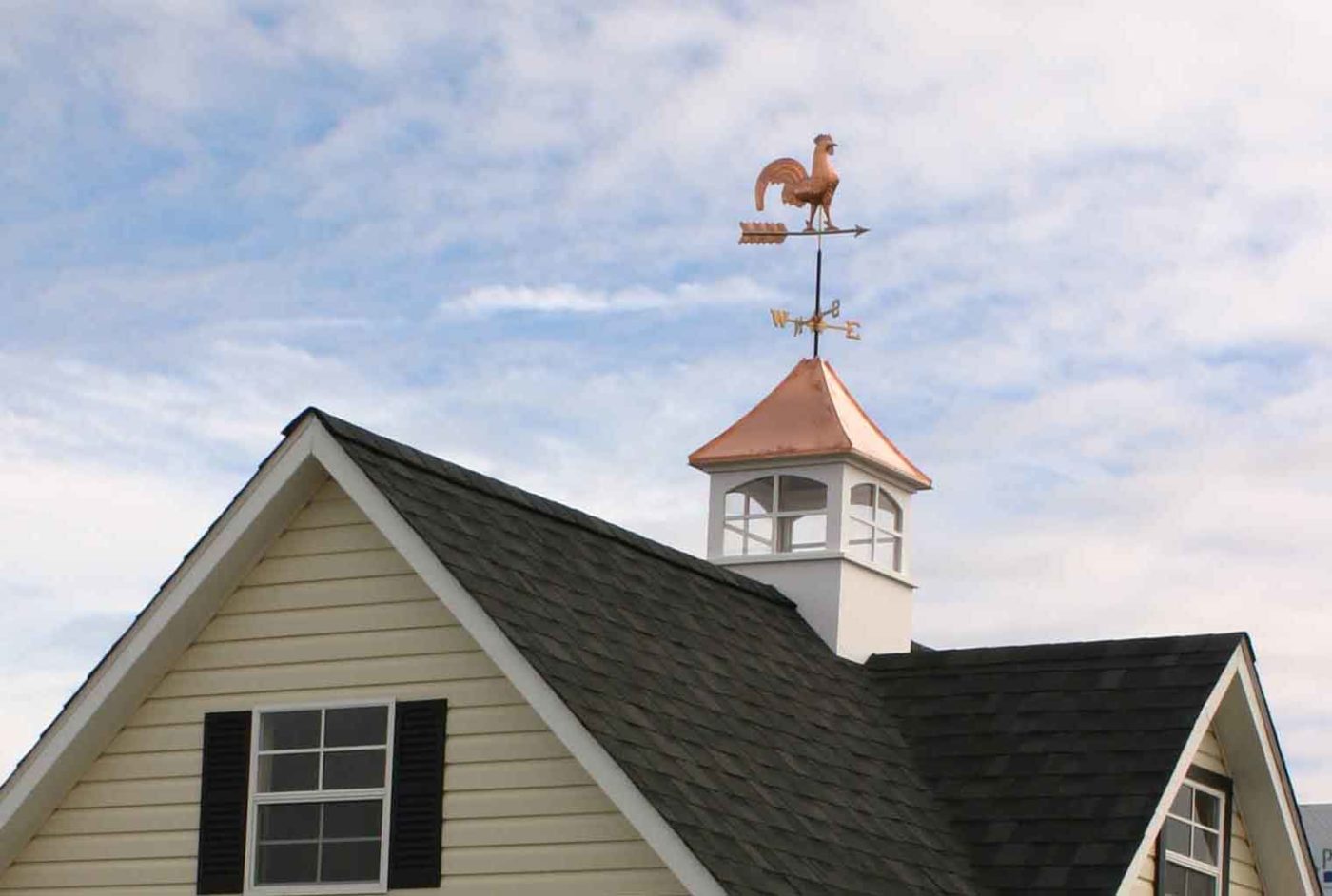 white cupola amish garage builders