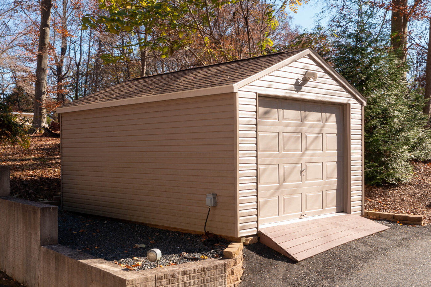 workshop style for amish built garage