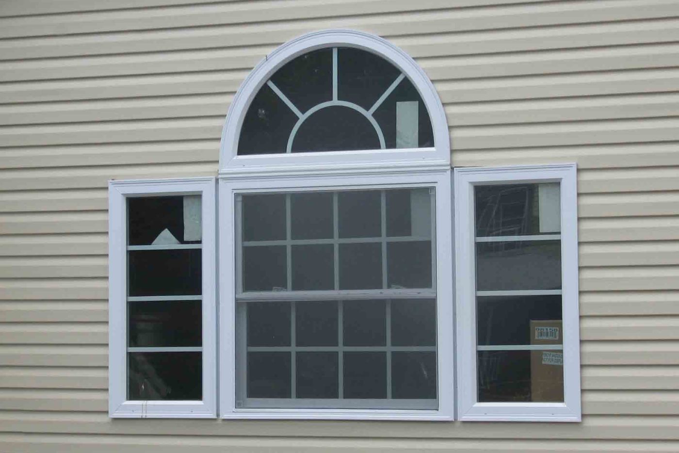 half moon window detached garage builder