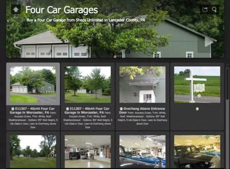 100s of Inspiring Garage Design Ideas 6 four car garage photo gallery 800x588