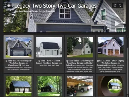 100s of Inspiring Garage Design Ideas 7 two car garage two story gallery 450x341