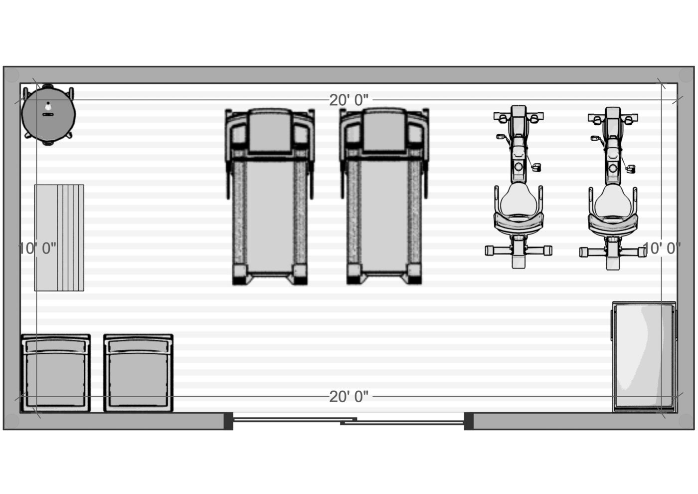 How Much Does a 10x20 Shed Cost? 3 10x20 storage shed diagram