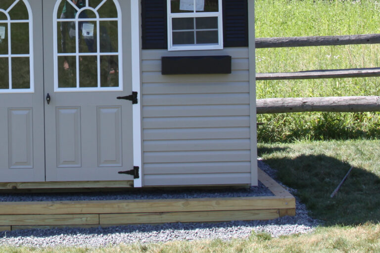 5 Tips for a REAL Maintenance-Free Shed 11 vinyl shed pad