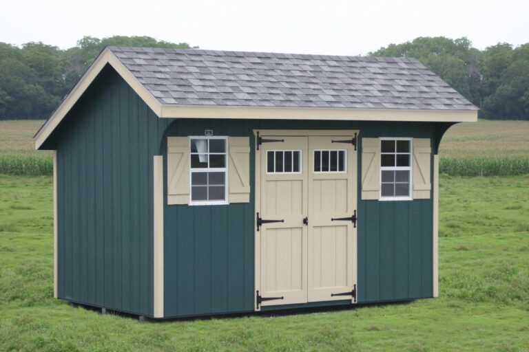 wooden saltbox storage sheds