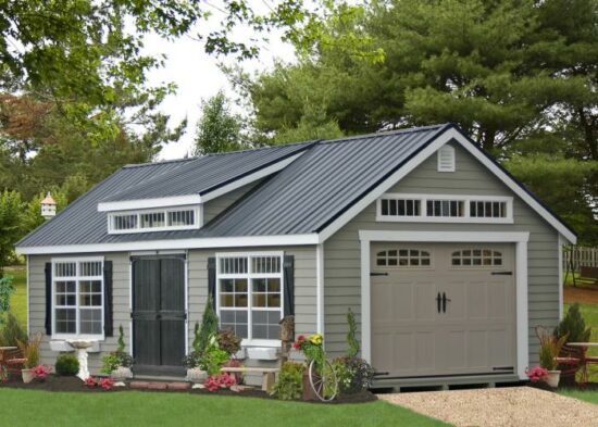 amish single car garage