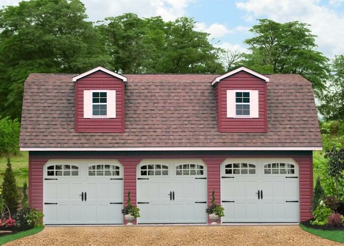 amish three car detached garage md
