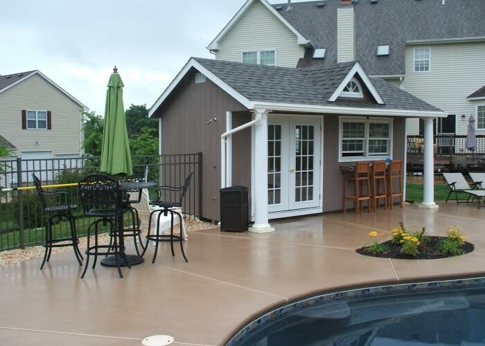 Expressions Poolhouse 2 10x16 pool house shed for sale jpg