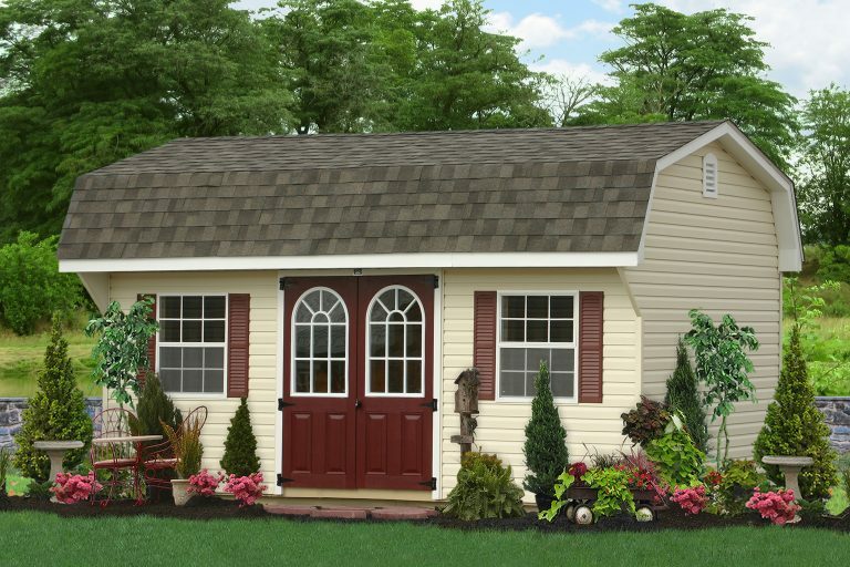 vinyl gambrel sheds amish built