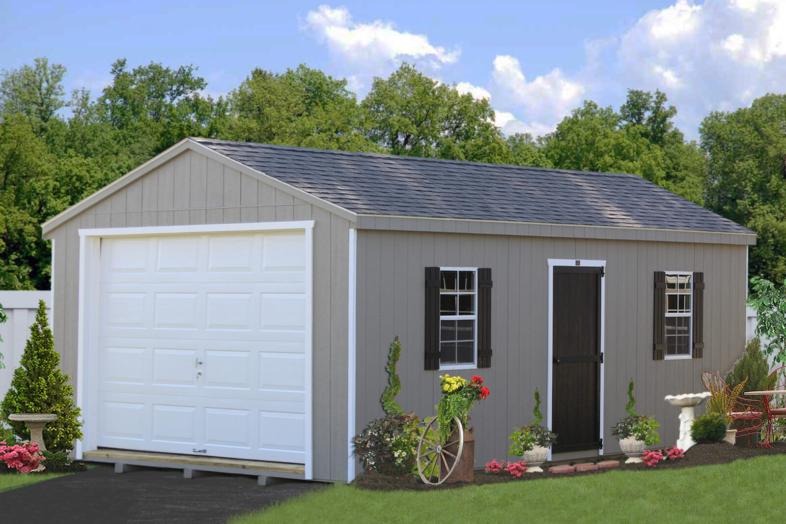 amish built portable garage