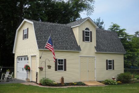 2 Story MaxiBarn Single Car Photo Gallery 6 16x32 maxibarn legacy garage in vinyl