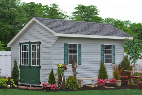 Classic Saltbox Shed Photo Gallery 11 vinyl sided shed