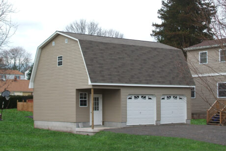 Attic MaxiBarn Two Car Photo Gallery 4 prefab garage with attic loft nj