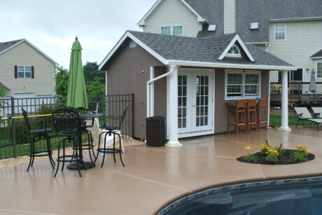 Expressions Poolhouse Photo Gallery 17 10x16 pool house shed for sale jpg