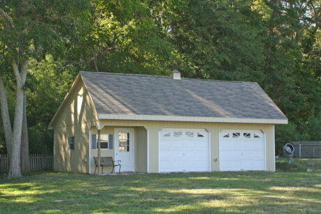 Standard Saltbox Two, Three, and Four Car Prefab Garage Photo Gallery 4 two car garage with unique porch