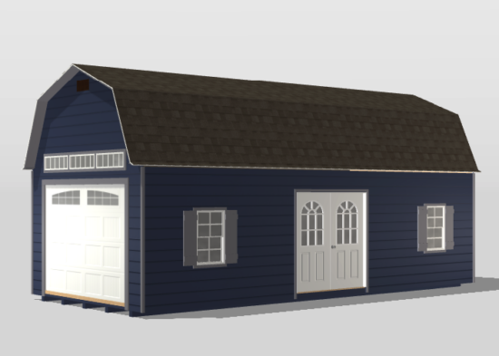 12x28 premier dutch barn single car garage