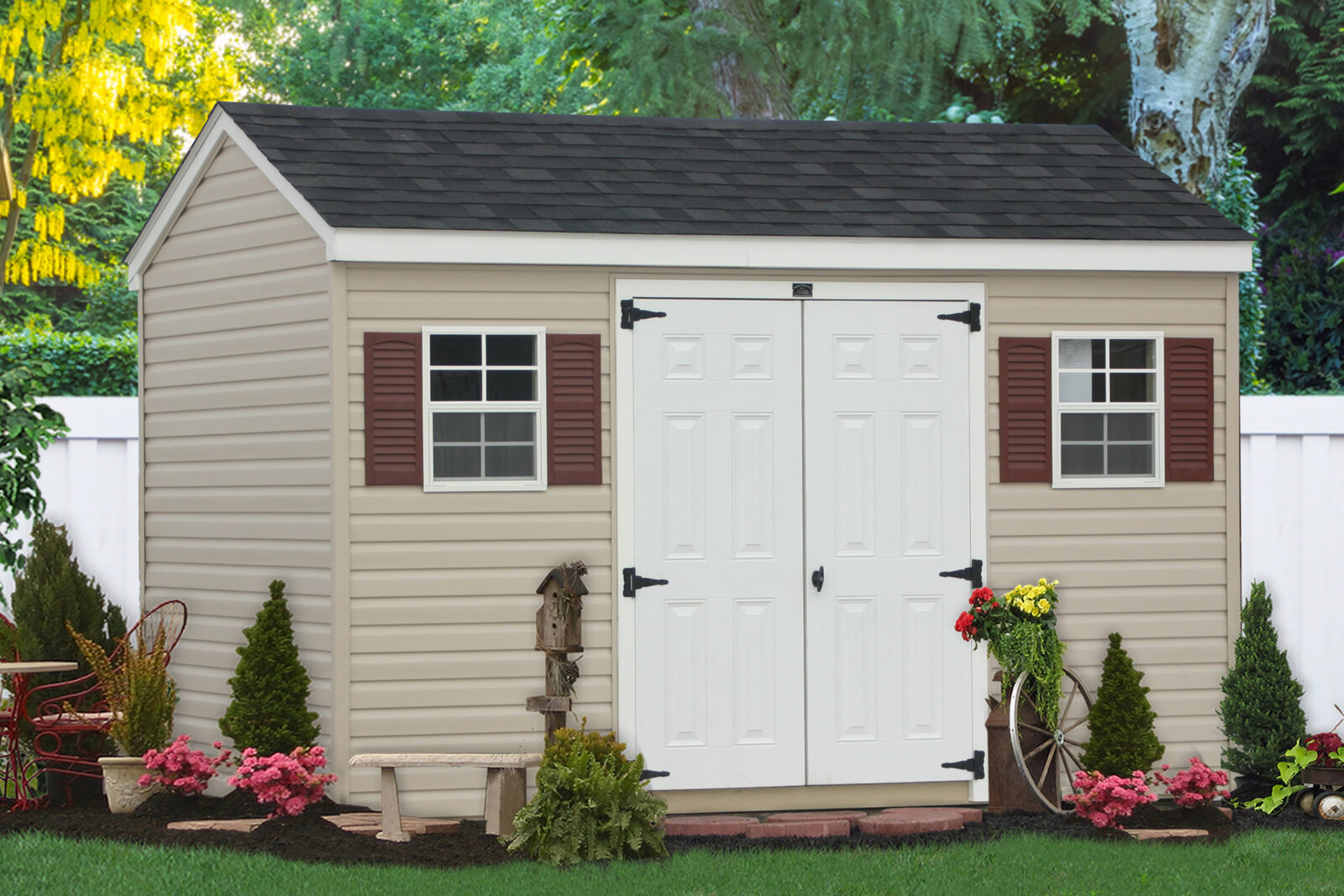 economy vinyl sided shed