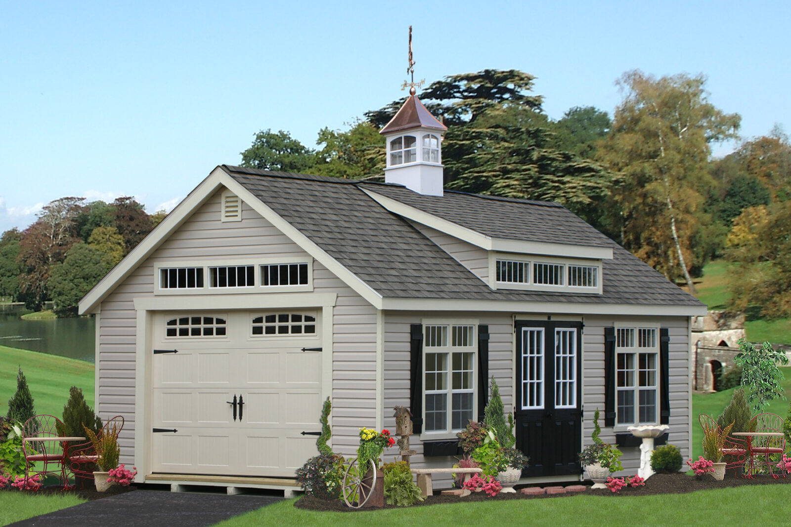 prefab premade one car garage pa nj