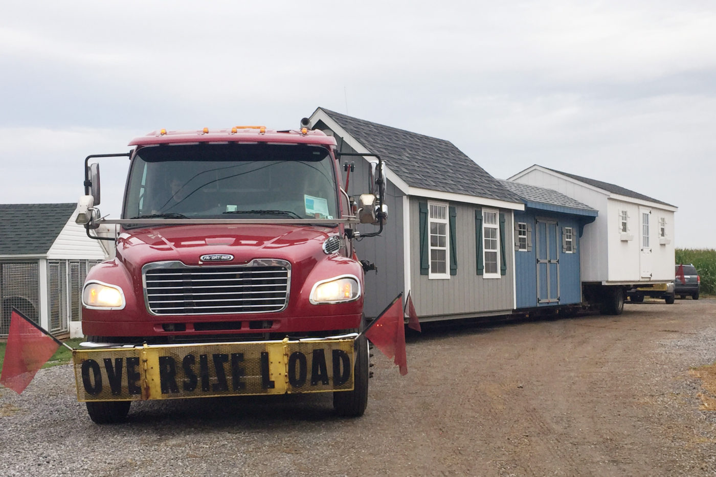 About Us 2 A delivery of some of the best Amish storage sheds in PA