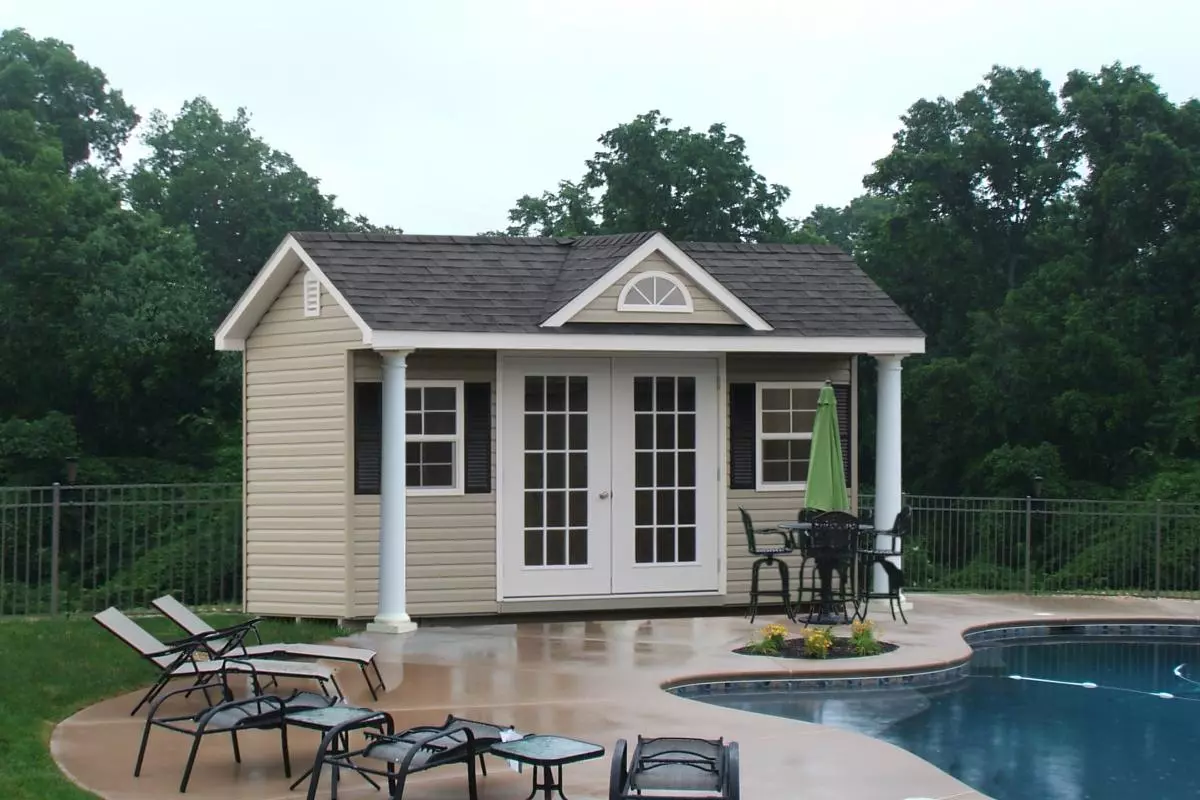 Amish Storage Shed Prices 6 10x12 pool house shed jpg