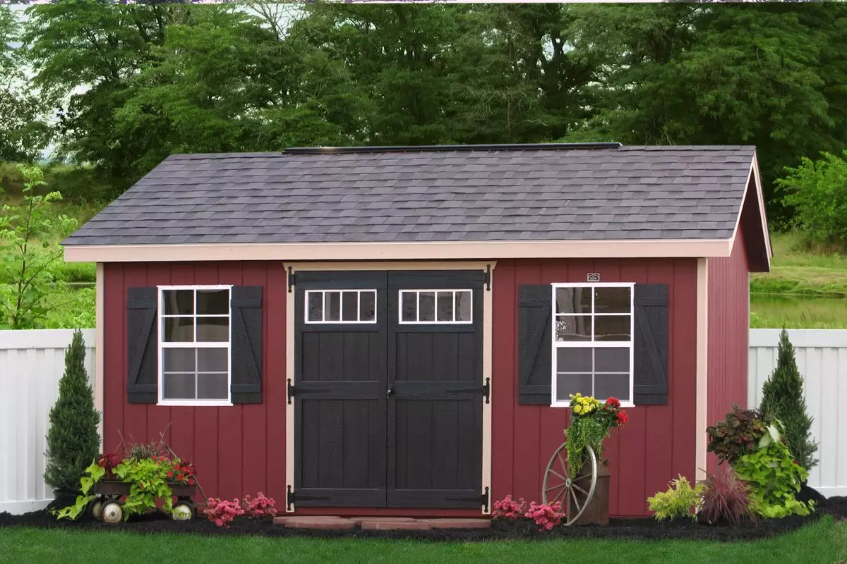 Amish Storage Shed Prices 3 10x16 workshop classic shed red