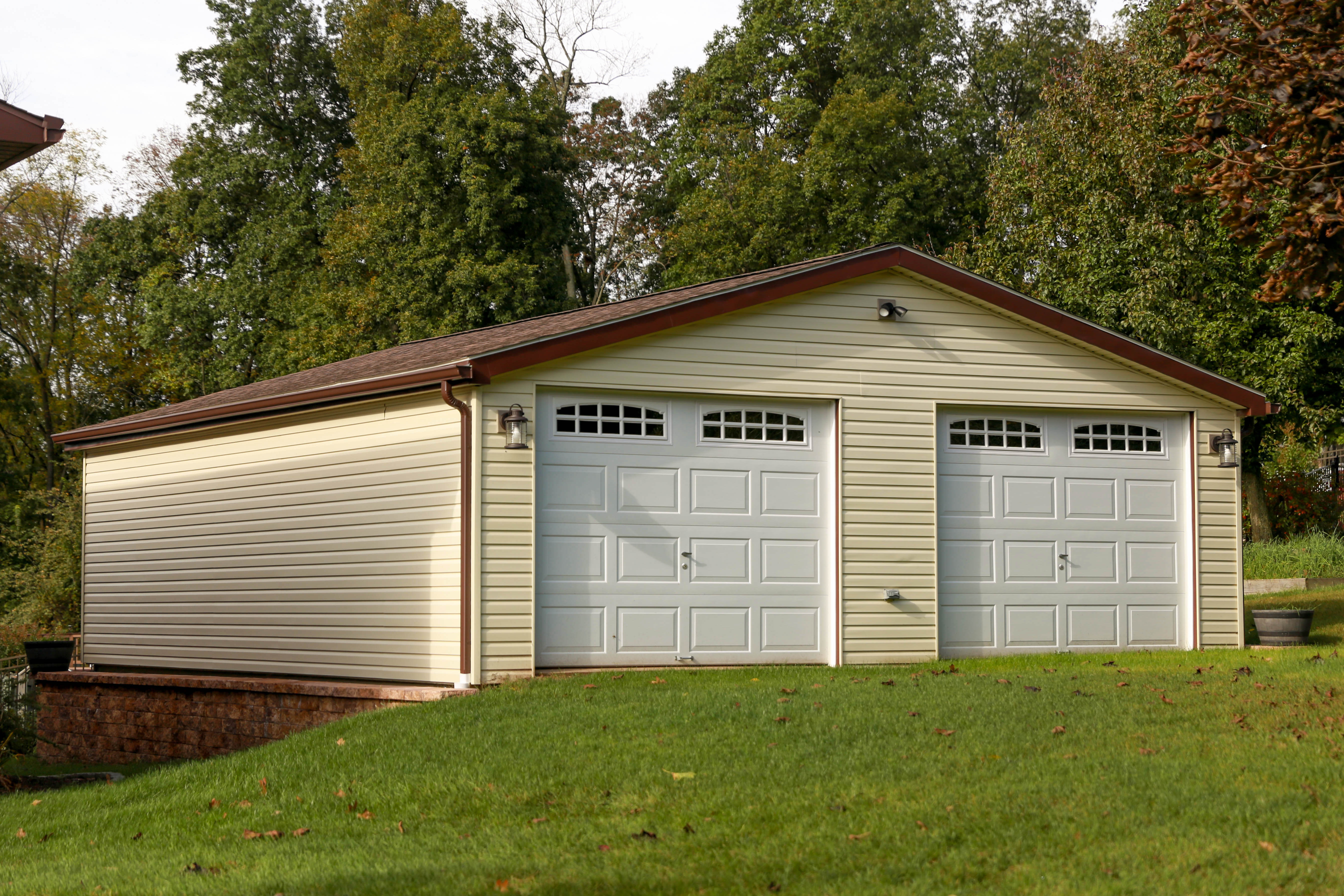 Detached Car Garage Prices 6 double wide garage pa 650x488