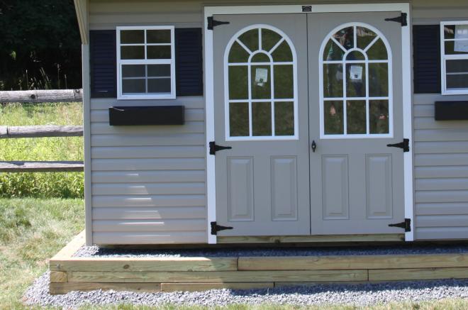 preparing a shed pad