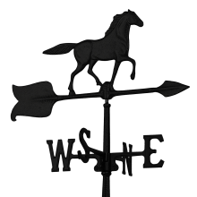 Cupolas & Weathervanes 22 black horse weathervane for sheds