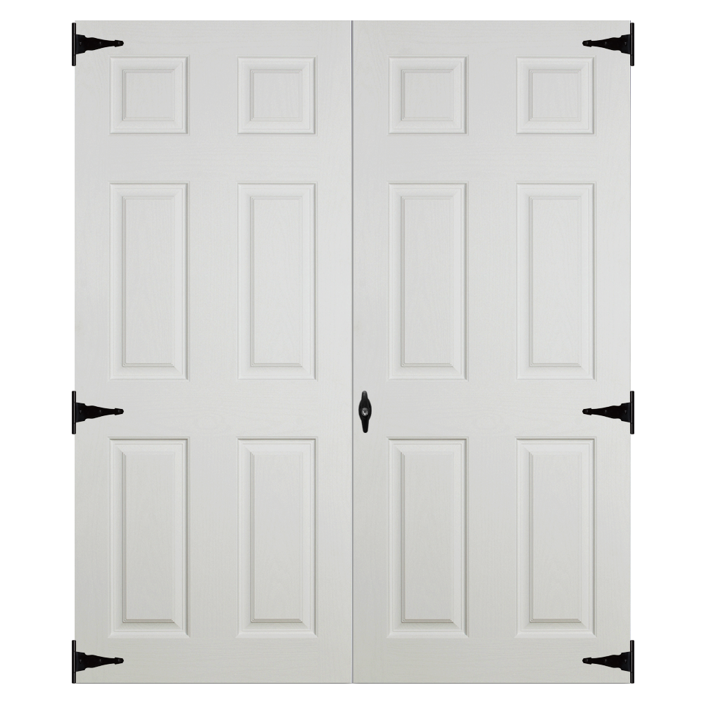 fiberglass slab 5ft double doors for sheds and garages